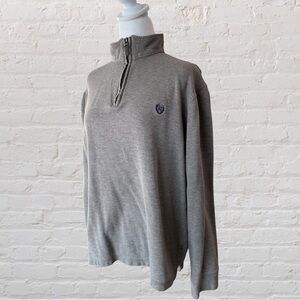 CHAPS long sleeve half zip dark grey Chaps sweatshirt
